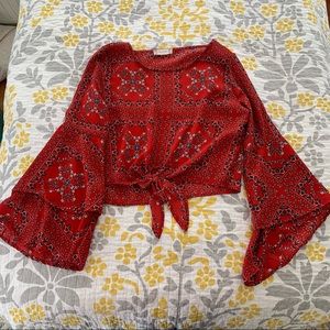 Red Bandana Top
